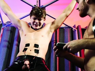 E Stim Abs Twitch in Pleasure Pain