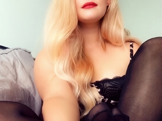 Busty Blonde With a Foot Fetish Gives a Blowjob