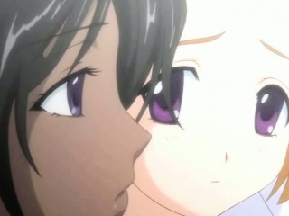 Teen anime lesbians making love...